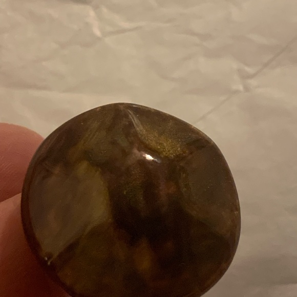 VINTAGE LUCITE RING ART DECO DESIGN MCM SIZE 7 - Picture 5 of 7